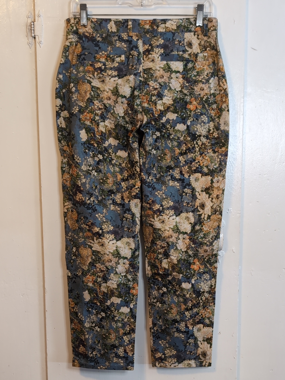 Peruvian Connection Nikki Floral Cropped pants womens 6x24 - Picture 7 of 9